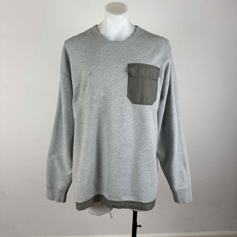 Reigning Champ Soft Color Block Crew Neck Sweatshirt Size XXL